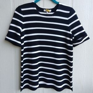 Madewell EUC small black & white striped sweater